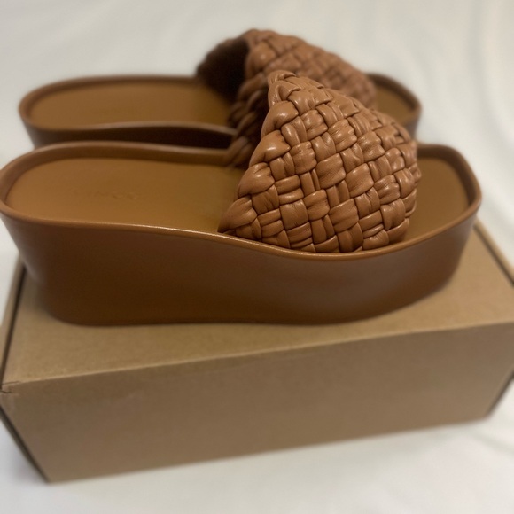 VINCE Mari Wedge Sandals in Tan - Picture 2 of 14